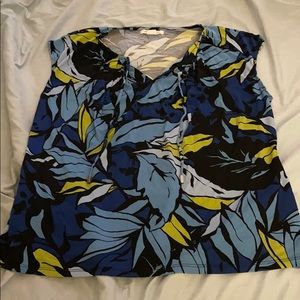 Floral cap sleeve top